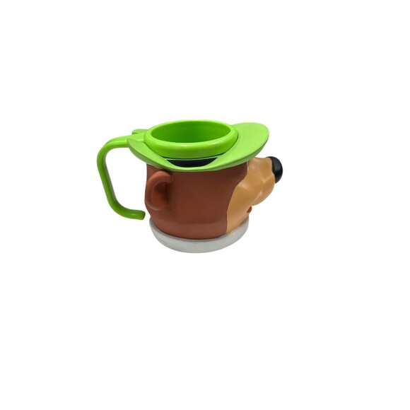 YOGI BEAR 1997 FIGURAL 3-D HEAD PLASTIC VINYL MUG CUP by APPLAUSE HANNA BARBERA - Picture 6 of 8